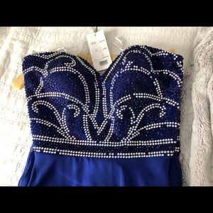 Royal blue dress